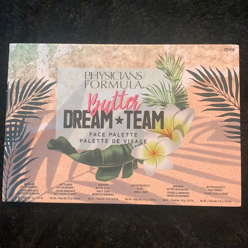 Butter Dream Team Face Palette. NEVER USED!